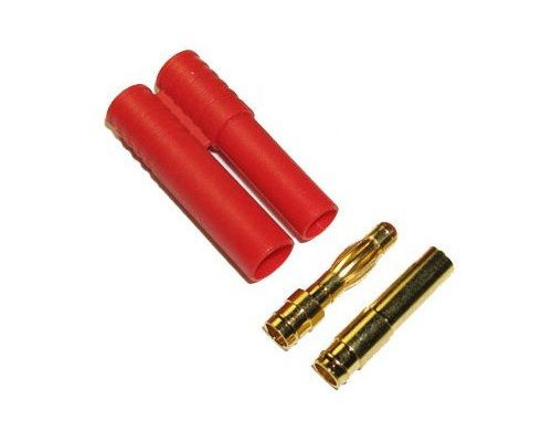 Разъем HXT 4.0мм позолоченный мама/папа в пластиковом корпусе (1шт.)