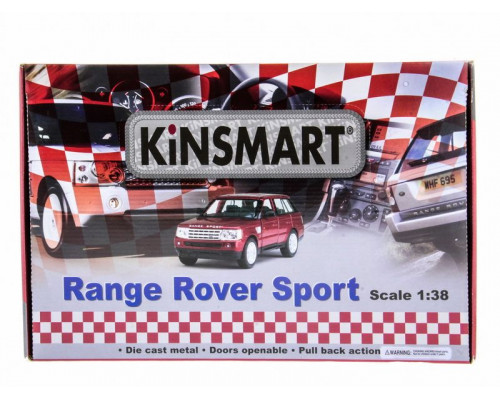 Машина Kinsmart 1:38 Range Rover Sport инерция (1/12шт.) б/к