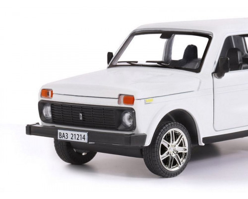 Машина АВТОПАНОРАМА ВАЗ 21214, 1/22, белый, инерция, в/к 24,5*12,5*10,5 см
