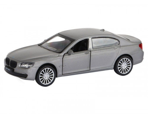 Машина АВТОПАНОРАМА BMW 760 LI, серый, 1/46, инерция, в/к 17,5*12,5*6,5 см
