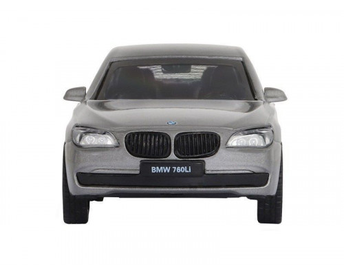 Машина АВТОПАНОРАМА BMW 760 LI, серый, 1/46, инерция, в/к 17,5*12,5*6,5 см