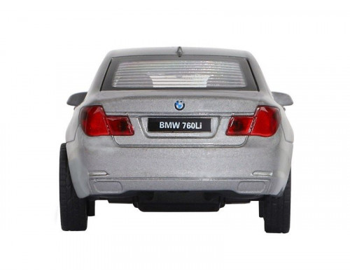 Машина АВТОПАНОРАМА BMW 760 LI, серый, 1/46, инерция, в/к 17,5*12,5*6,5 см