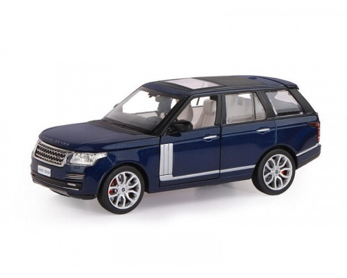 Машина АВТОПАНОРАМА Range Rover, синий металлик, 1/26, свет, звук, в/к 24,5*12,5*10,5 см