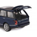 Машина АВТОПАНОРАМА Range Rover, синий металлик, 1/26, свет, звук, в/к 24,5*12,5*10,5 см
