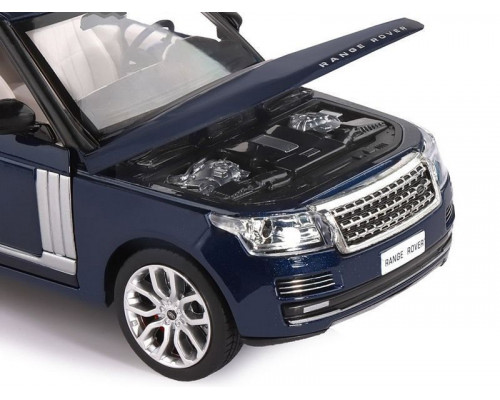 Машина АВТОПАНОРАМА Range Rover, синий металлик, 1/26, свет, звук, в/к 24,5*12,5*10,5 см