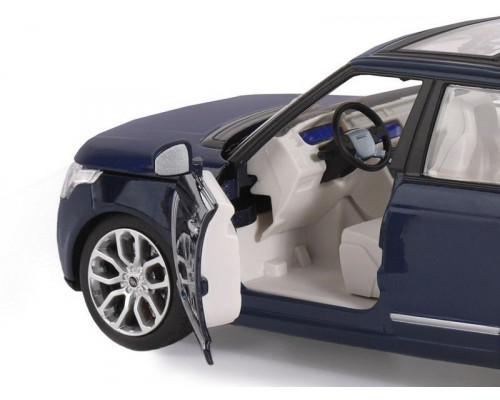 Машина АВТОПАНОРАМА Range Rover, синий металлик, 1/26, свет, звук, в/к 24,5*12,5*10,5 см