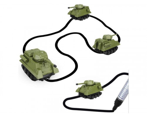 Танк GOLD LIGHT TOYS 777-006, сенсор, едет по линии