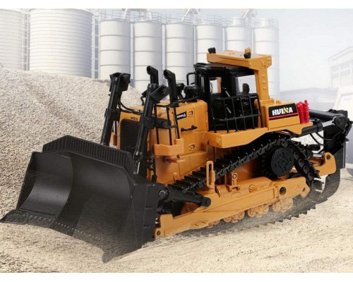 Металлический бульдозер HUI NA TOYS 1/50