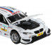 Машина АВТОПАНОРАМА BMW M3 DTM, белый, 1/32, свет, звук, инерция, в/к 17,5*13,5*9 см