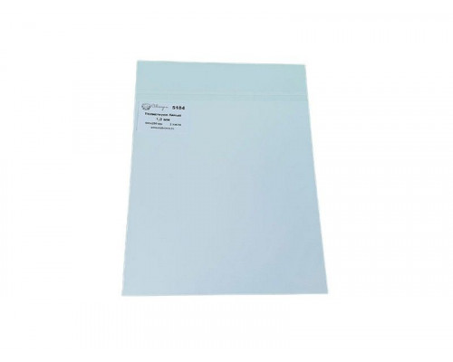 Полистирол белый лист 1,0 мм, 185х250 мм, 2 шт