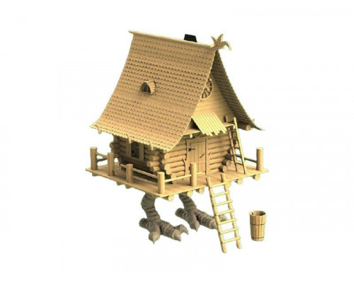 Сборная деревянная модель СВМодель. Избушка на курьих ножках, 1770 деталей, 1/35