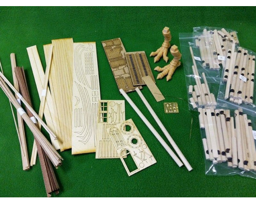 Сборная деревянная модель СВМодель. Избушка на курьих ножках, 1770 деталей, 1/35