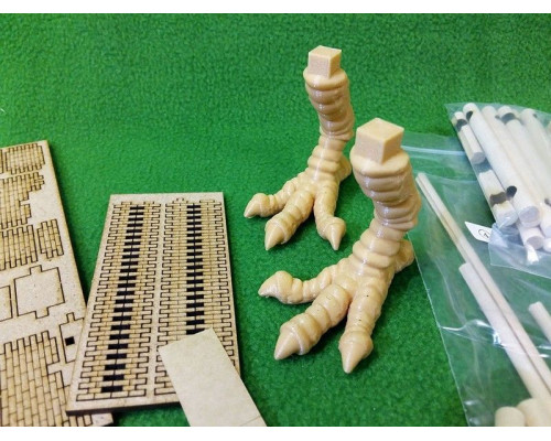 Сборная деревянная модель СВМодель. Избушка на курьих ножках, 1770 деталей, 1/35