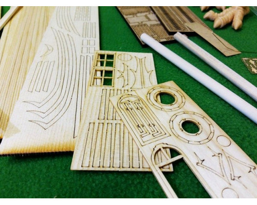 Сборная деревянная модель СВМодель. Избушка на курьих ножках, 1770 деталей, 1/35