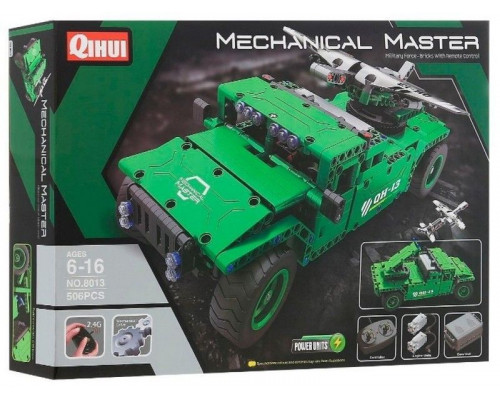 Р/У конструктор Qihui Mechanical Master  Носитель БПЛА (506 деталей)