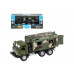 Машина АВТОПАНОРАМА Грузовик, 1/32, хаки, откр. двери, свет, звук, инерция, в/к 24*8*10 см