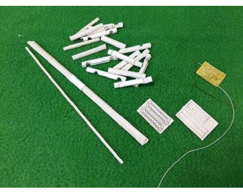 Сборная деревянная модель СВМодель. Деревенский колодец, 74 детали, 1/72