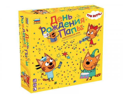 Настольная игра ZVEZDA Три кота. День Рождения Папы