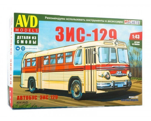 Сборная модель AVD ЗИС-129, 1/43