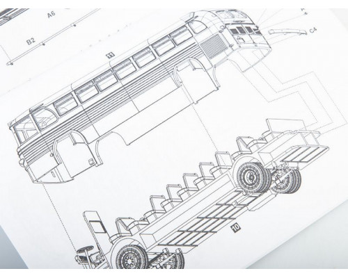 Сборная модель AVD ЗИС-129, 1/43