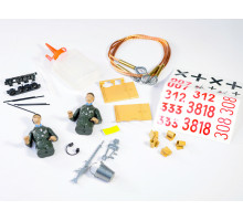 Набор наклеек и аксессуаров для танка Tiger 1 (поздняя версия, металлическое шасси), неокрашен