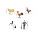 Игрушки фигурки MASAI MARA ММ205-026 в наборе серии На ферме, 8 пр.