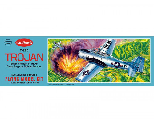 Сборная дер.модель.Самолет N.A. Trojan. Guillows 1:30
