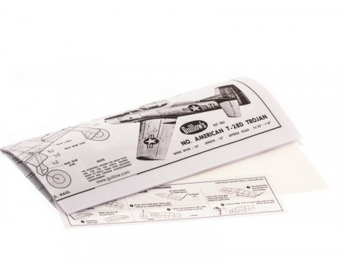 Сборная дер.модель.Самолет N.A. Trojan. Guillows 1:30