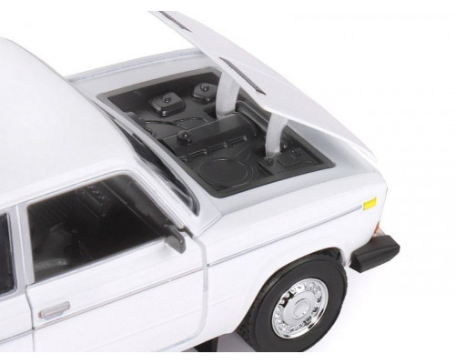 Машина АВТОПАНОРАМА ВАЗ 2106, 1/22, белый, инерция, в/к 24,5*12,5*10,5 см