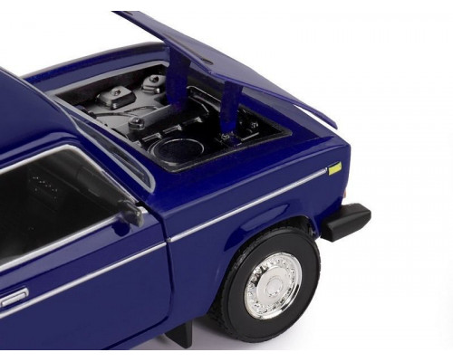 Машина АВТОПАНОРАМА ВАЗ 2106, 1/22, синий, инерция, в/к 24,5*12,5*10,5 см