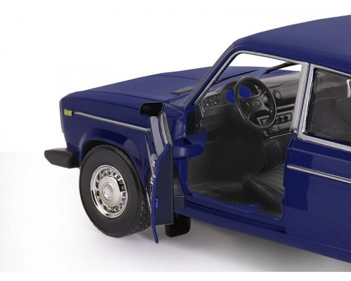 Машина АВТОПАНОРАМА ВАЗ 2106, 1/22, синий, инерция, в/к 24,5*12,5*10,5 см