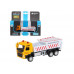 Машина АВТОПАНОРАМА VOLVO FM Дорожные службы, желтый, 1/72, инерция, в/к 17,5*13*6,5 см
