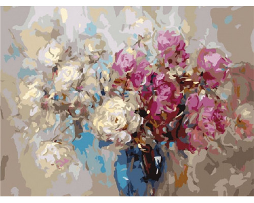 Картины по номерам 40х50 ПОДАРОК ФЛОРИСТА (26 цветов)