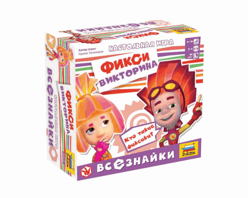 Настольная игра ZVEZDA Фикси викторина. Всезнайки., детская