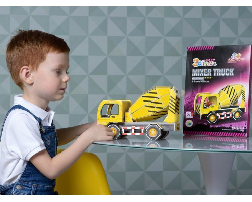 3D пазлы из пенокартона БЕТОНОМЕСИТЕЛЬ (35 деталей)