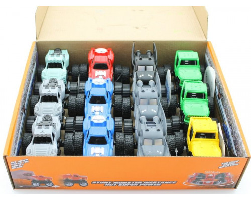 Машина инерционная KLX500-151 Stunt 360 SUV Bigfoot 4WD (в асс., 12 шт./кор.)