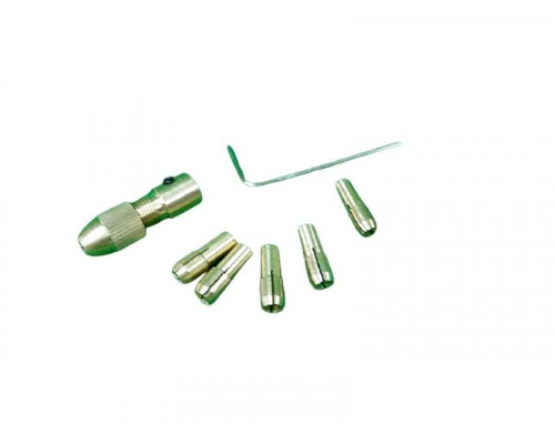 Сверлильный цанговый патрон-насадка 0,5-3 мм, вал 3,17