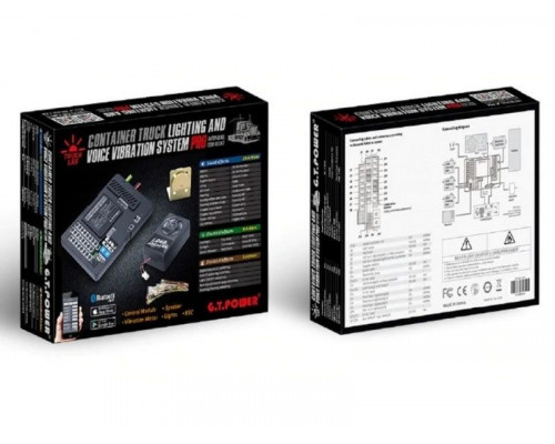 Система освещения ПРО G.T.Power со звуковым и вибрационным модулем для радиоуправляемых грузовиков