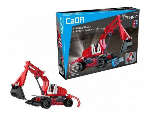Конструктор CaDA Technic экскаватор совместим с C52011W, инерционный (235 деталей)