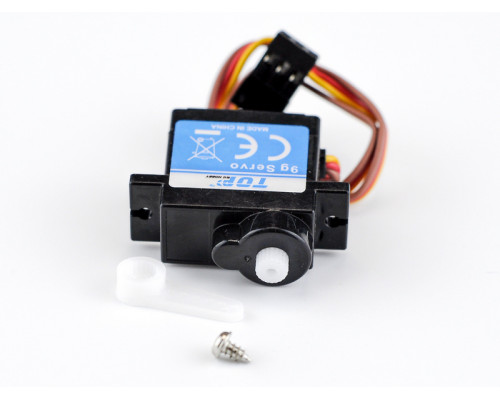 Сервомашинка 9g для самолета Top RC 400 Class Cessna 182 (руль, руль высоты), провод 200мм