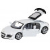 Машина АВТОПАНОРАМА Audi R8 GT, белый, 1/32, свет, звук, инерция, в/к 17,5*13,5*9 см