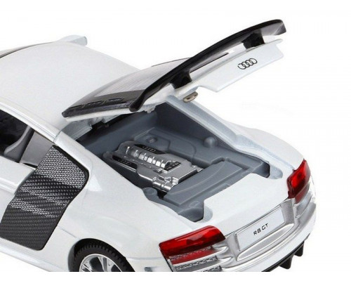 Машина АВТОПАНОРАМА Audi R8 GT, белый, 1/32, свет, звук, инерция, в/к 17,5*13,5*9 см