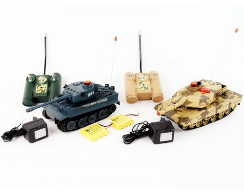 Р/У танковый бой Huan Qi 1:32 IV Tiger vs Leopard 2A5, 27/40МГц