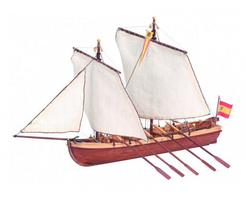 Сборная деревянная модель капитанской шлюпки корабля Artesania Latina SANTISIMA TRINIDAD, 1/50
