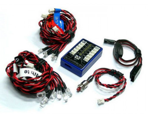 Комплект освещения G.T.Power (12 светодиодов, 4 режима) с блоком управления
