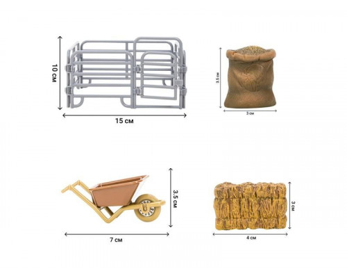 Игрушки фигурки MASAI MARA ММ205-023 в наборе серии На ферме, 8 пр.