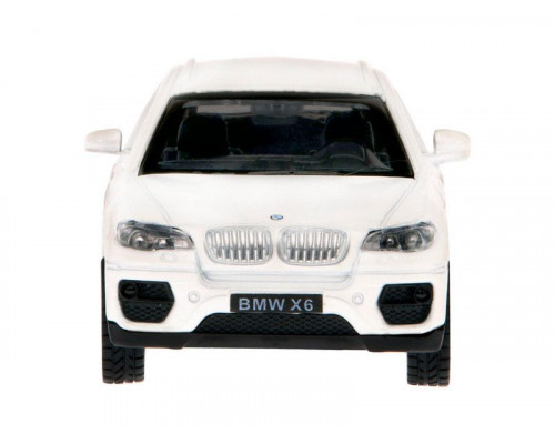 Машина АВТОПАНОРАМА BMW X6, 1/43, белый, инерция, откр. двери, в/к 17,5*12,5*6,5 см