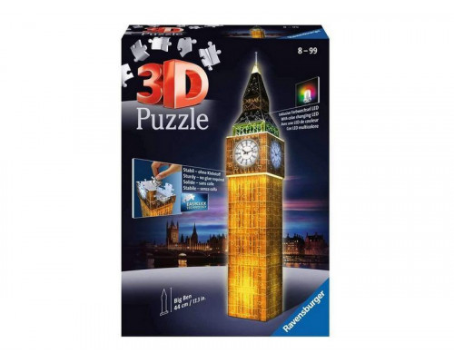 3D Пазл Ravensburger Ночной Биг-Бен, 216 эл.