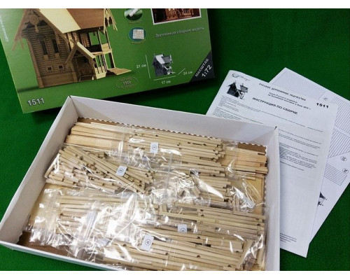 Сборная деревянная модель СВМодель. Терем Русского подворья в Вене, 1900 деталей, 1/72