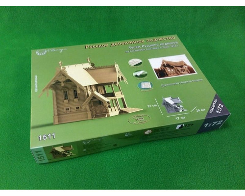 Сборная деревянная модель СВМодель. Терем Русского подворья в Вене, 1900 деталей, 1/72